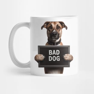 Photo Jail Mugshot of Bad Dog Mug